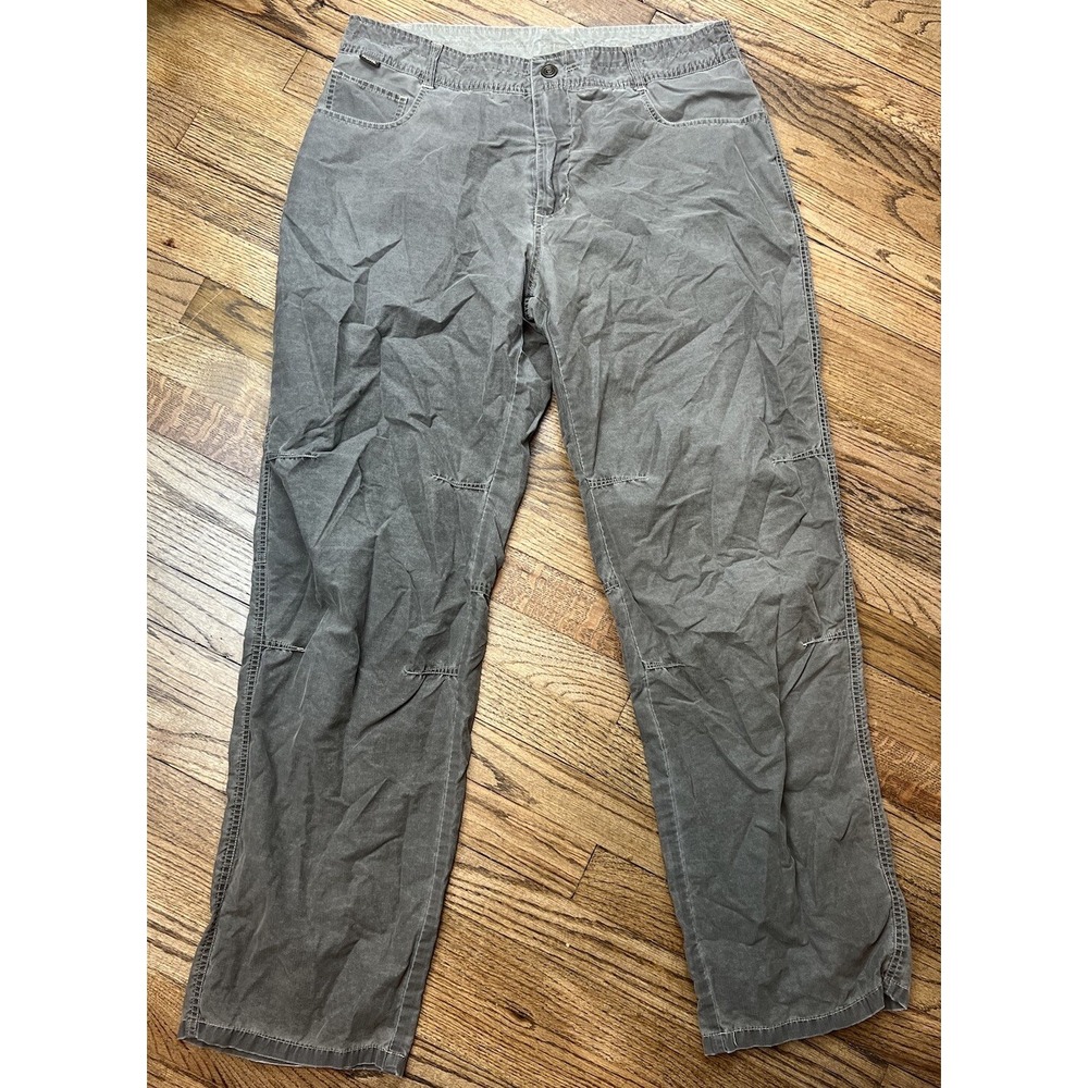 KUHL Silencr Ripstop Hiking Outdoor Fishing Tactical Snap Pants Brown Mens 34x32